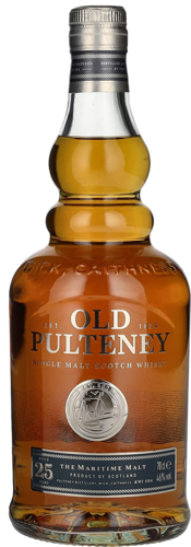 Old Pulteney - 25 YO Highlands Single Malt Whisky 0,7l