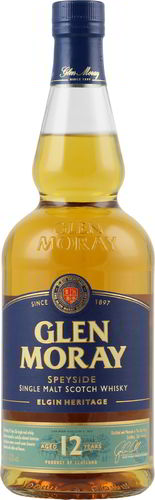 Glen Moray - 12 YO Speyside Single Malt Whisky 40% 0,7l
