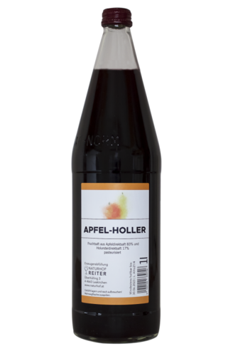 Apfel-Holler Saft 1,0l